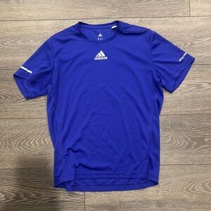 Adidas Blue Short Sleeve Performance Tee